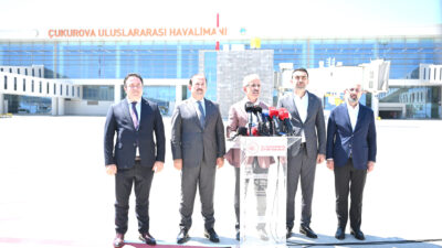 Ulaştırma ve Altyapı Bakanı Abdulkadir Uraloğlu, Çukurova Uluslararası Havalimanı’nda incelemelerde