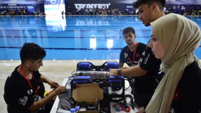 Mersin’de, TEKNOFEST kapsamında düzenlenen İnsansız Su Altı Sistemleri Yarışması başladı.