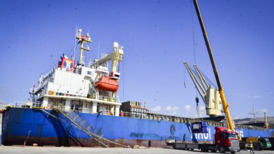 Akkuyu Nükleer Güç Santrali’nin (NGS) inşaat sahasına 100. kargo gemisi