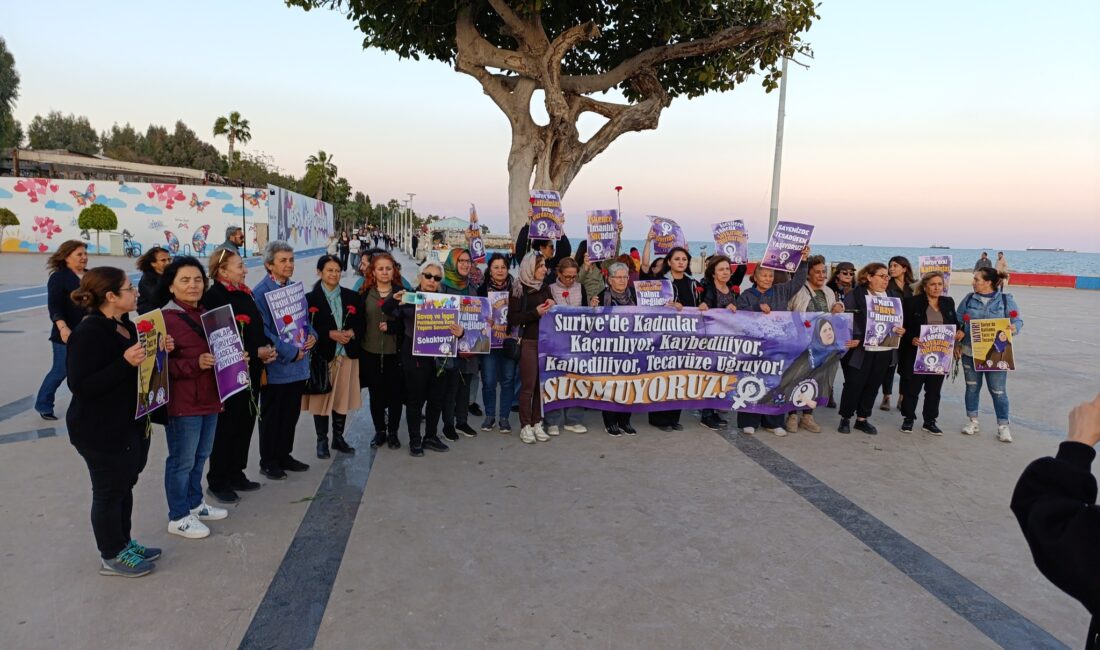 ‘KAMUOYUNUN SESSİZLİĞİ SON BULMALI!’ Mersin Kadın Platformu, Suriye’de katledilen ve kaçırılan Alevi kadınları için