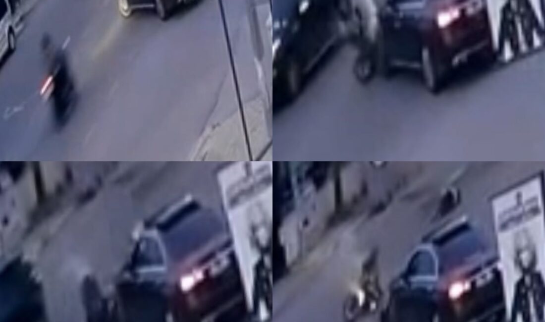 Mersin’in otomobile çarpan motosiklet sürücüsü takla atarak yere düştü. Kaza