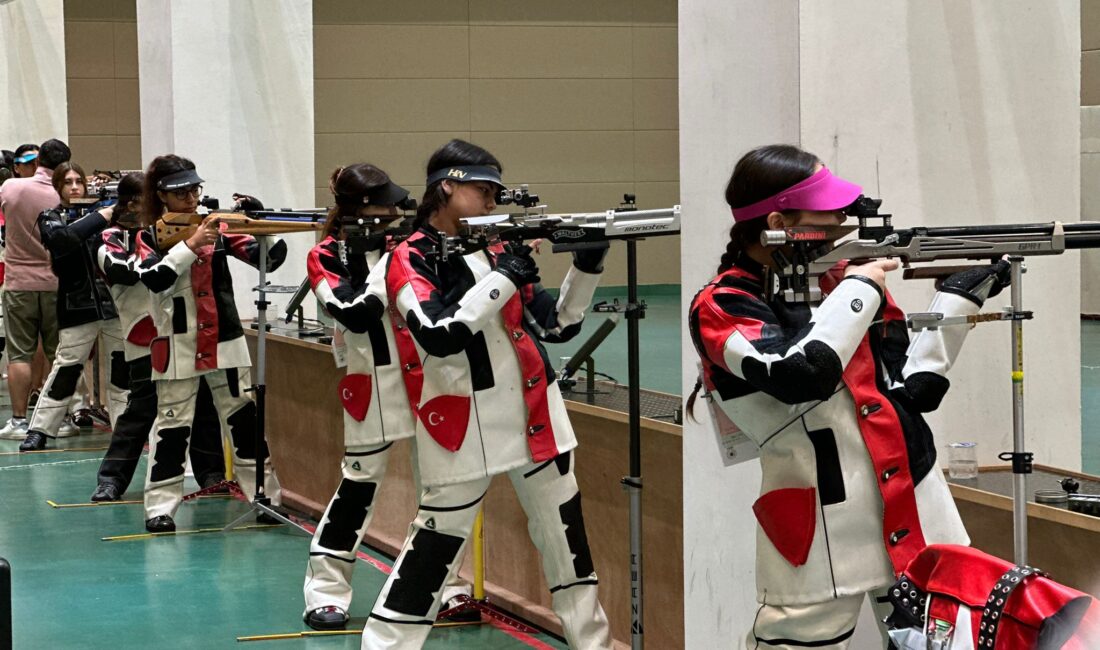 GSB Spor Okulları Atıcılık antrenmanları tüm dikkat ve disiplinle devam