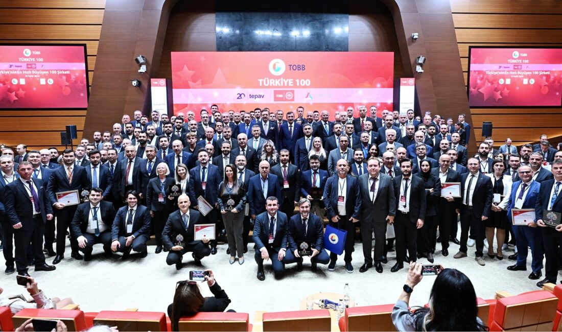 Türkiye’nin en hızlı büyüyen 100 şirketi açıklandı: Mersin’den 3 firma yer aldı Türkiye Odalar ve Borsalar Birliği (TOBB) öncülüğünde, TEPAV ve TOBB