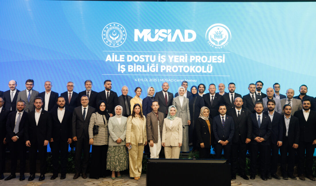“Aile Dostu İş Yeri Projesi”ne Mersin İmzası İlk etapta MÜSİAD üyesi 1025 işyerindeki 300 bin kişinin doğrudan