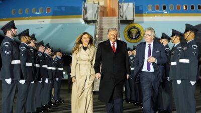 ABD Başkanı Donald Trump ve First Lady Melania Trump, iki