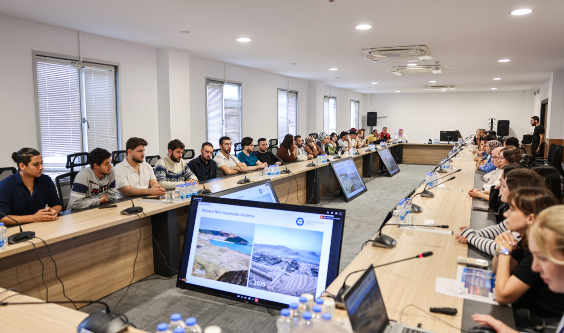 Sinop Üniversitesi öğrencileri Akkuyu NGS sahasını ziyaret etti Türkiye’nin çeşitli üniversitelerinin ilgili bölümlerinde öğrenim gören öğrencilerin gerçekleştirdiği saha