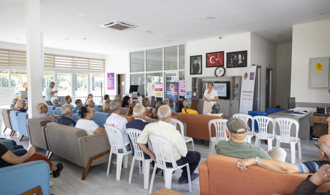 BÜYÜKŞEHİR’DEN YENİŞEHİR EMEKLİ EVİ ÜYELERİ İÇİN MEME KANSERİ FARKINDALIK EĞİTİMİ Mersin Büyükşehir Belediyesi, her yıl Ekim ayında düzenlenen “Meme Kanseri Farkındalık