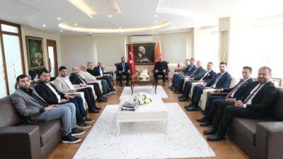 MÜSİAD Mersin Şube Başkanı Mehmet Sait Kayan ve yönetim kurulu