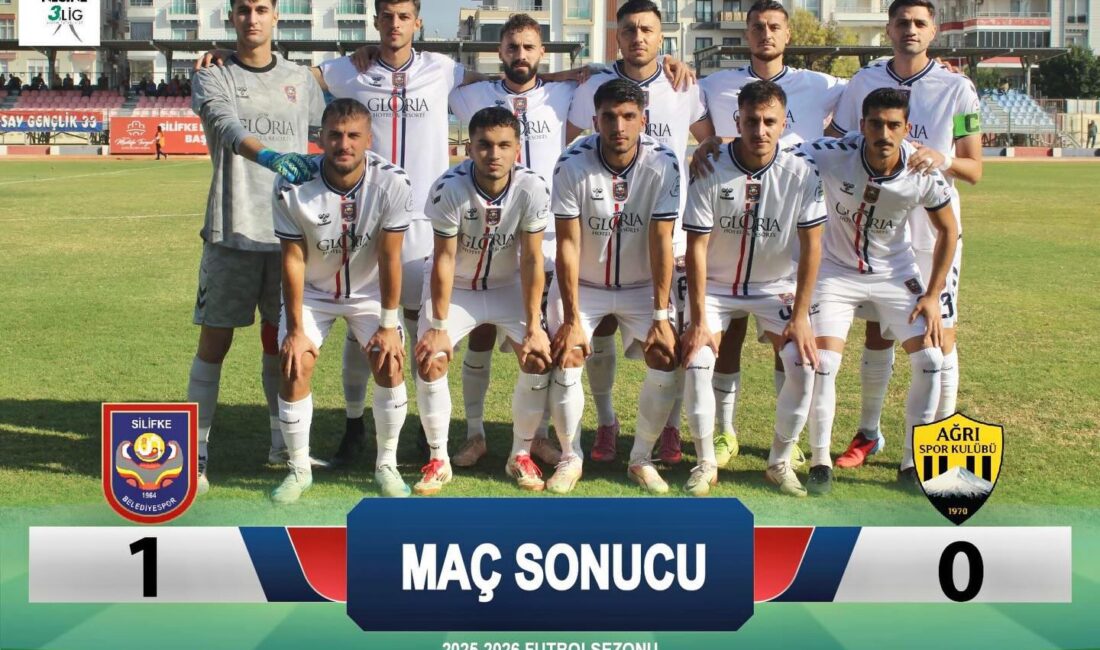 Silifke Kazandı Silifke Belediyespor, ligin 11. haftasında Silifke Şehir Stadyumunda karşılaştığı Ağrı