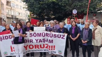 Tüm Emekli-Sen Mersin Şubesi Kadın Sekreteri Sıdıka Gündüz, 25 Kasım