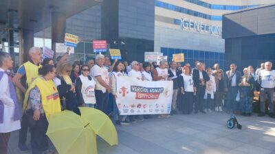 Aile Hekimliği Çalışanları Vergide ve Gelirde Adalet istemek adına basın