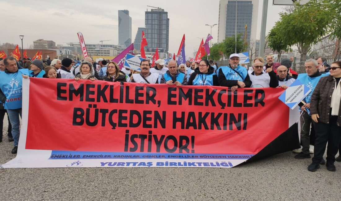 ‘BÜTÇE EMEKLİNİN HAKKI!’ Yurttaş Birlikteliği’nin çağrısıyla Ankara’da düzenlenen “Emeklilerin ve Emekçilerin Bütçe Hakkı” mitingi