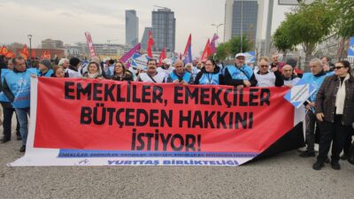 ‘BÜTÇE EMEKLİNİN HAKKI!’ Yurttaş Birlikteliği’nin çağrısıyla Ankara’da düzenlenen “Emeklilerin ve Emekçilerin Bütçe Hakkı” mitingi