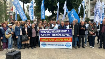 Mersin KESK Şubeler Platformu, ayrıcalıklı kesimlere 30 bin TL seyyanen