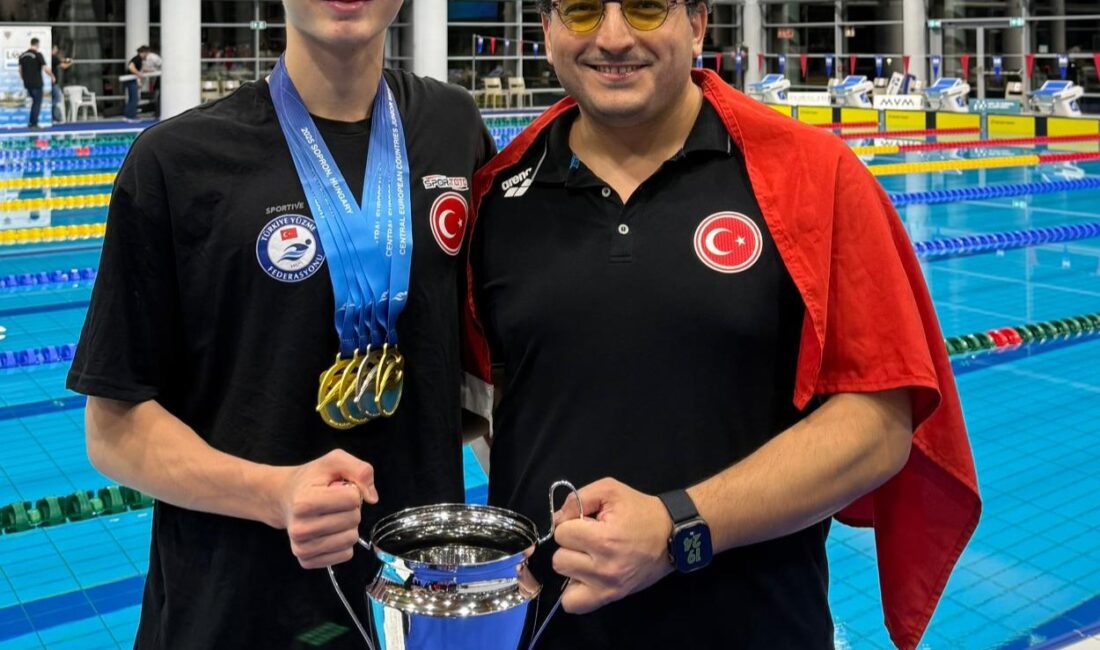 Mersinli Sporcu Sarper Taze’den 5 Madalya ve 4 Türkiye Rekoru Macaristan’ın Sopron kentinde düzenlenen “Central European Countries Junior Meet Yüzme