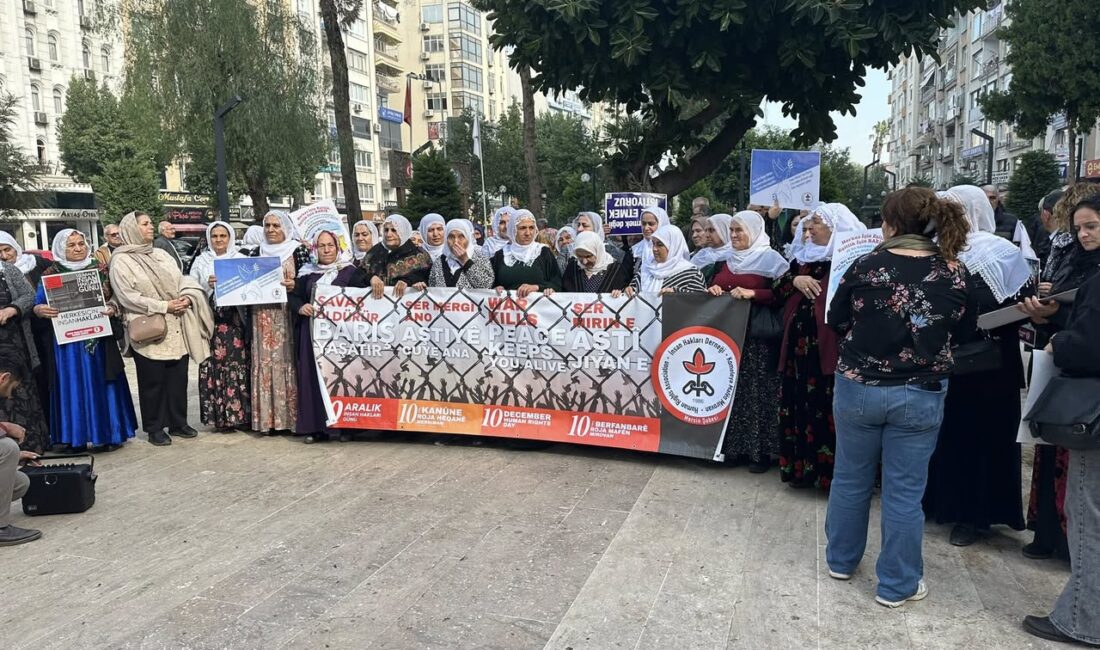 ‘Israrla Barış, Demokrasi ve İnsan Hakları Değerlerini Savunuyoruz!’ İHD Mersin Şubesi olarak İnsan Hakları Evrensel Bildirgesi’nin 77. yılında