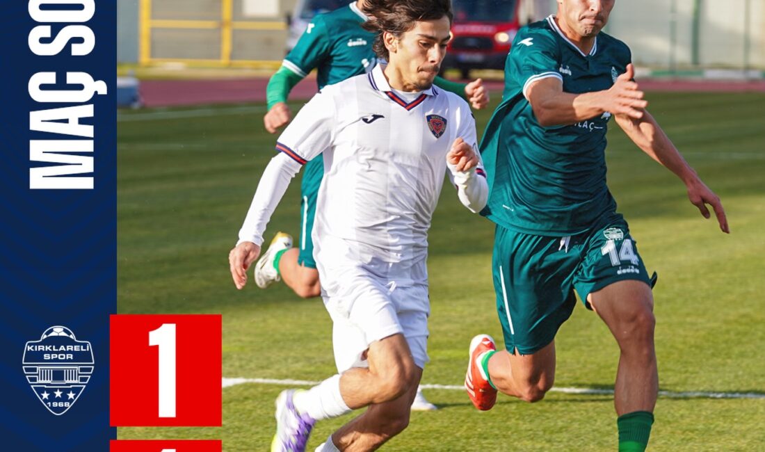TFF 2. Lig Kırmızı Grup’ta 17. hafta maçında Kırklarelispor, sahasında