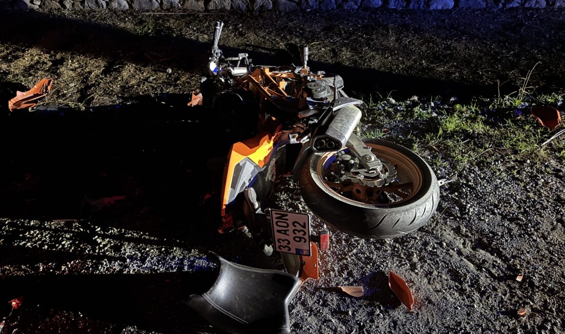 Mersin’in Bozyazı ilçesinde otomobille çarpışan motosikletin 18 yaşındaki sürücüsü ağır