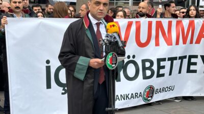 Mersin Barosu Başkanı Av. Gazi Özdemir, hukuksuzca gözaltına alınan, tutuklanan