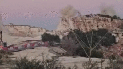 Silifke’ye bağlı Narlıkuyu Mahallesi sınırlarında, yapımı devam eden Çeşmeli–Kızkalesi-Taşucu Otoyol