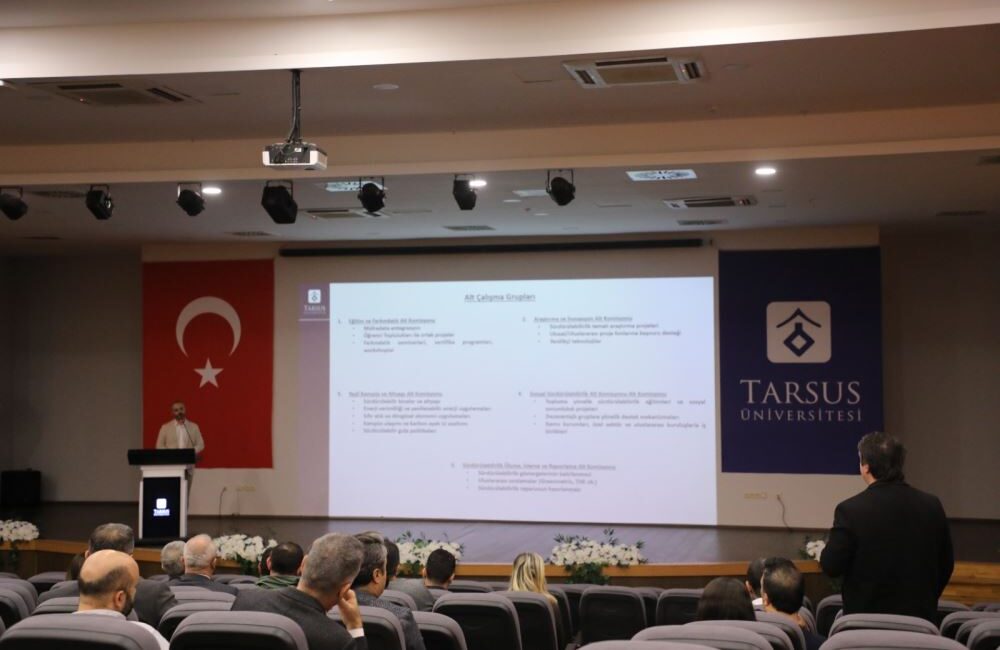 Tarsus Üniversitesi, Sürdürülebilirlik Komisyonu koordinasyonunda üniversite genelinde sürdürülebilirlik çalışmalarının kurumsal