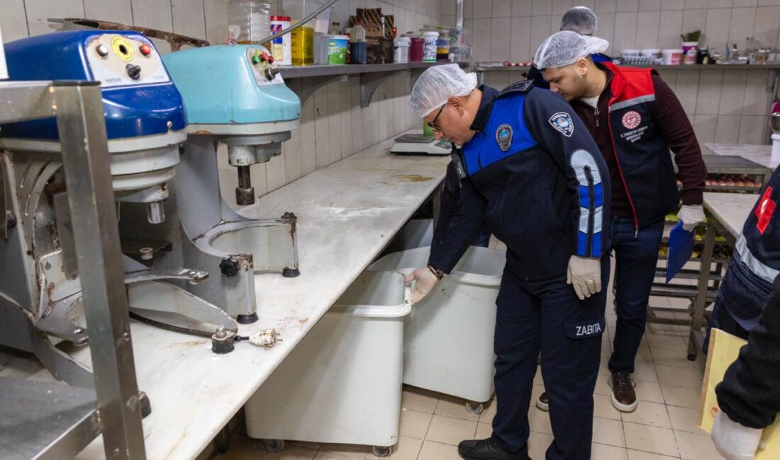 Yenişehir Belediyesi Zabıta ekipleri, yılbaşı öncesinde halk sağlığını korumak ve