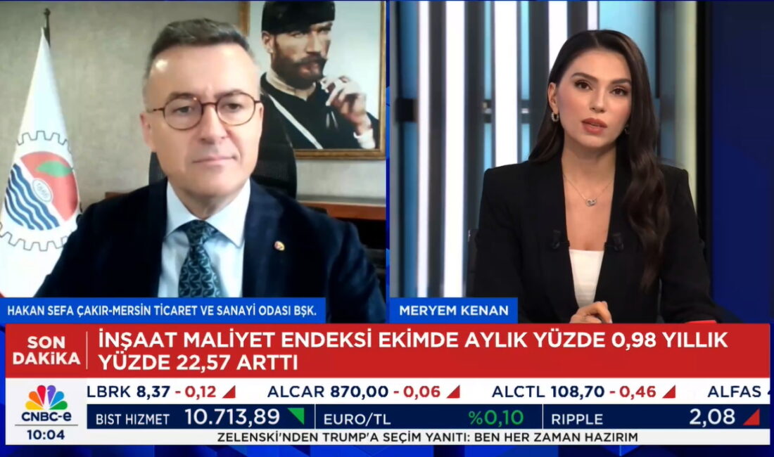 Çakır: “Enflasyon ve düşük kur sanayi ve ihracatı zorluyor” Mersin Ticaret ve Sanayi Odası (MTSO) Yönetim Kurulu Başkanı Hakan