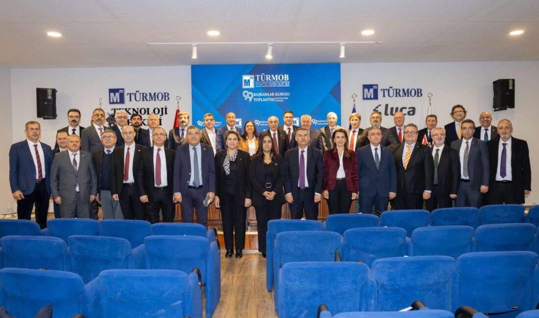 99. TÜRMOB Başkanlar Kurulu Toplantısı Ankara’da yapıldı. Toplantıya Mersin Serbest