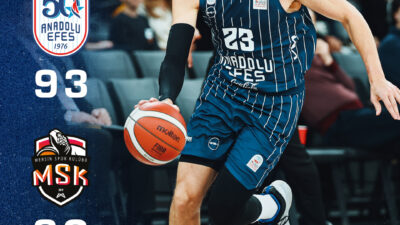 Türkiye Sigorta Basketbol Süper Ligi 14. hafta maçında Mersin Spor