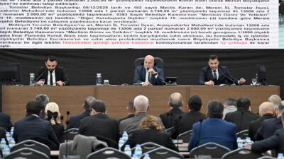 Mersin Büyükşehir Belediye Meclisi’nin 2026 Yılı Ocak Ayı Olağan Toplantısı’nın