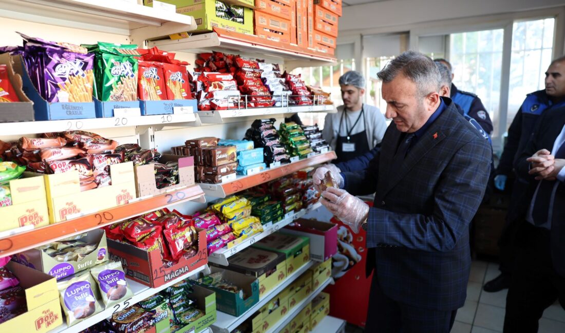Akdeniz Belediyesi Zabıta Müdürlüğü ekipleri, ilçe genelinde bulunan okulların kantinlerine