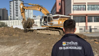 Tarsus Belediyesi tarafından Ergenekon Mahallesi’nde bulunan dere yatağında, yaşanan sel