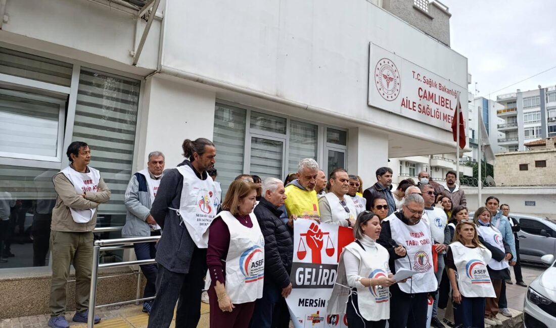 Vergide ve Gelirde Adalet İstiyoruz eylemlerinin 15. ayında, Mersin Tabip