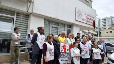 Vergide ve Gelirde Adalet İstiyoruz eylemlerinin 15. ayında, Mersin Tabip