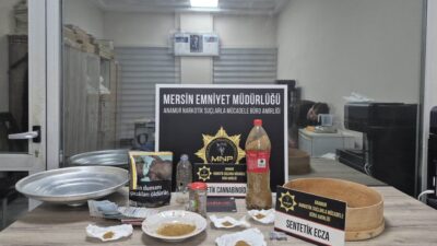 Mersin’in Anamur ilçesinde düzenlenen uyuşturucu operasyonunda gözaltına alınan 2 şüpheli