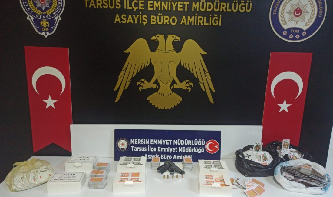 Mersin’in Tarsus ilçesinde kahve ve derneklere kumar operasyonu düzenlendi, 6