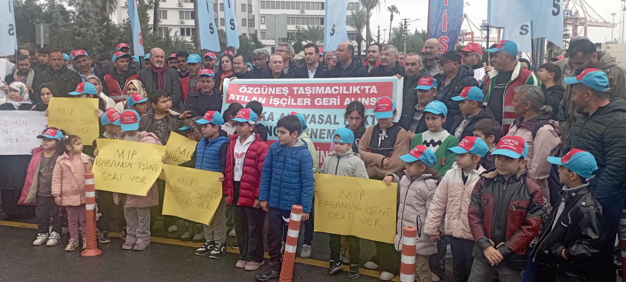 ‘MIP VE ÖZGÜNEŞ TAŞIMACILIK ŞİRKETLERİNİ SENDİKA HAKKINA SAYGI DUYMAYA ÇAĞIRIYORUZ!’