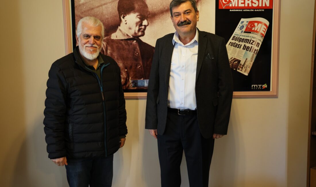 BAŞKAN YILDIZ’DAN GAZETEMİZE ZİYARET Toroslar Belediye Başkanı Abdurrahman Yıldız Gazetemizi ziyaret etti. Mersin Gazetesi