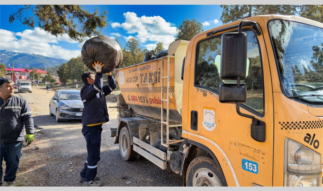 Tarsus Belediyesi Temizlik İşleri Müdürlüğü ekipleri, Gülek Mahallesi Karboğazı mevkiinde