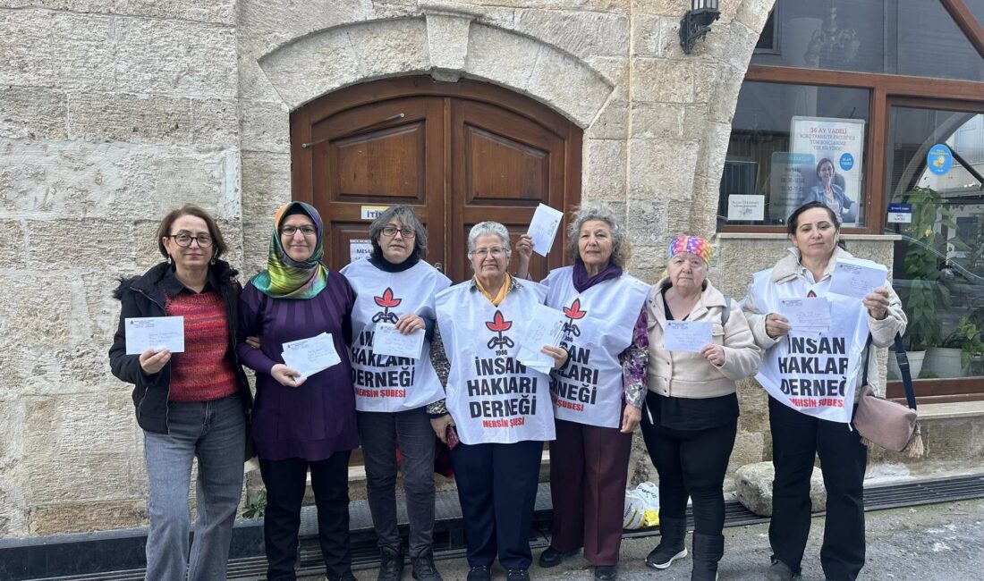 İnsan Hakları Derneği (İHD) Mersin Şubesi, 8 Mart’a giderken, dayanışmanın sesini