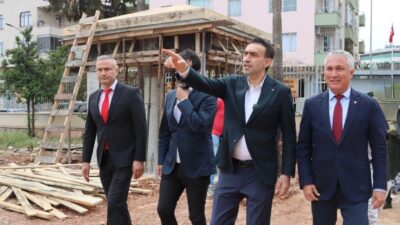 Mersin’de deprem sonrası teknik incelemeler sonucunda yıkılan okulların yerine yenilerinin