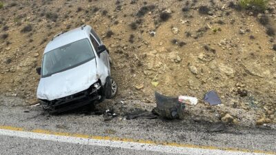 Karaman’da kontrolden çıkan hafif ticari aracın şarampole savrulması sonucu 1