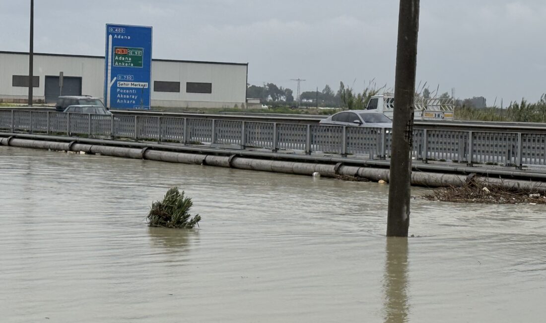 Mersin’in Tarsus ilçesinde bulunan Berdan Irmağı’nda su seviyesinin hızla yükselmesi