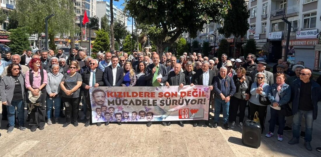Mersin 68’liler Derneği, Özgür Çocuk Parkında “Kızıldere Anması” konulu basın açıklaması