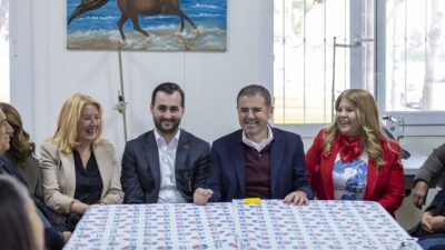 Mezitli Belediye Başkanı Ahmet Serkan Tuncer, Viranşehir Mahallesi’nde faaliyet gösteren