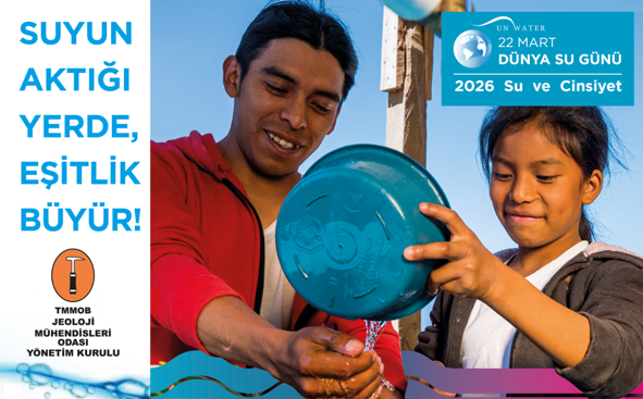 TMMOB Jeoloji Mühendisleri Odası 22 Mart Dünya Su Günü için basın açıklamasında bulundu. TMMOB Jeoloji