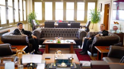 İl Millî Eğitim Müdürü Muhammed Özdemirci, Mersin Üniversitesi Rektörü Prof.