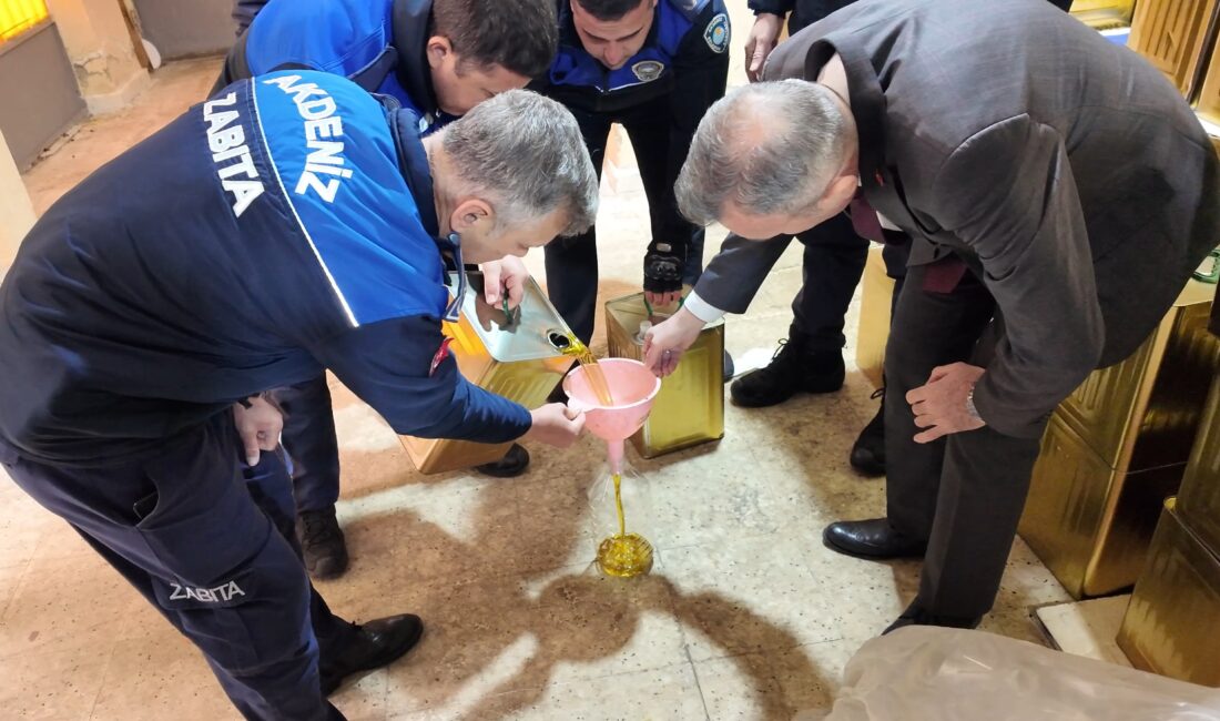 Akdeniz Belediyesi Zabıta Müdürlüğü ekipleri, gelen bir ihbarı değerlendirerek gerçekleştirdikleri