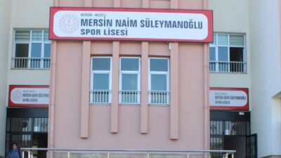 Mersin’de eğitim veren Naim Süleymanoğlu Spor Lisesi, kırsaldan gelen ve yatılı
