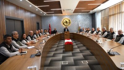 Mersin Orman Bölge Müdürü Zafer Kızıl, bölge müdür yardımcıları, şube